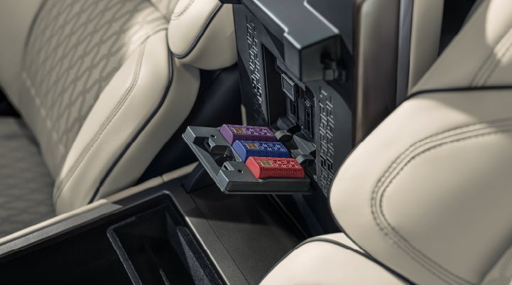 Digital Scent cartridges are shown in the diffuser located in the center arm rest. | Pines Lincoln in Pembroke Pines FL