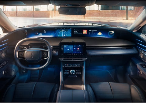 The panoramic display is shown in a 2024 Lincoln Nautilus® SUV. | Pines Lincoln in Pembroke Pines FL